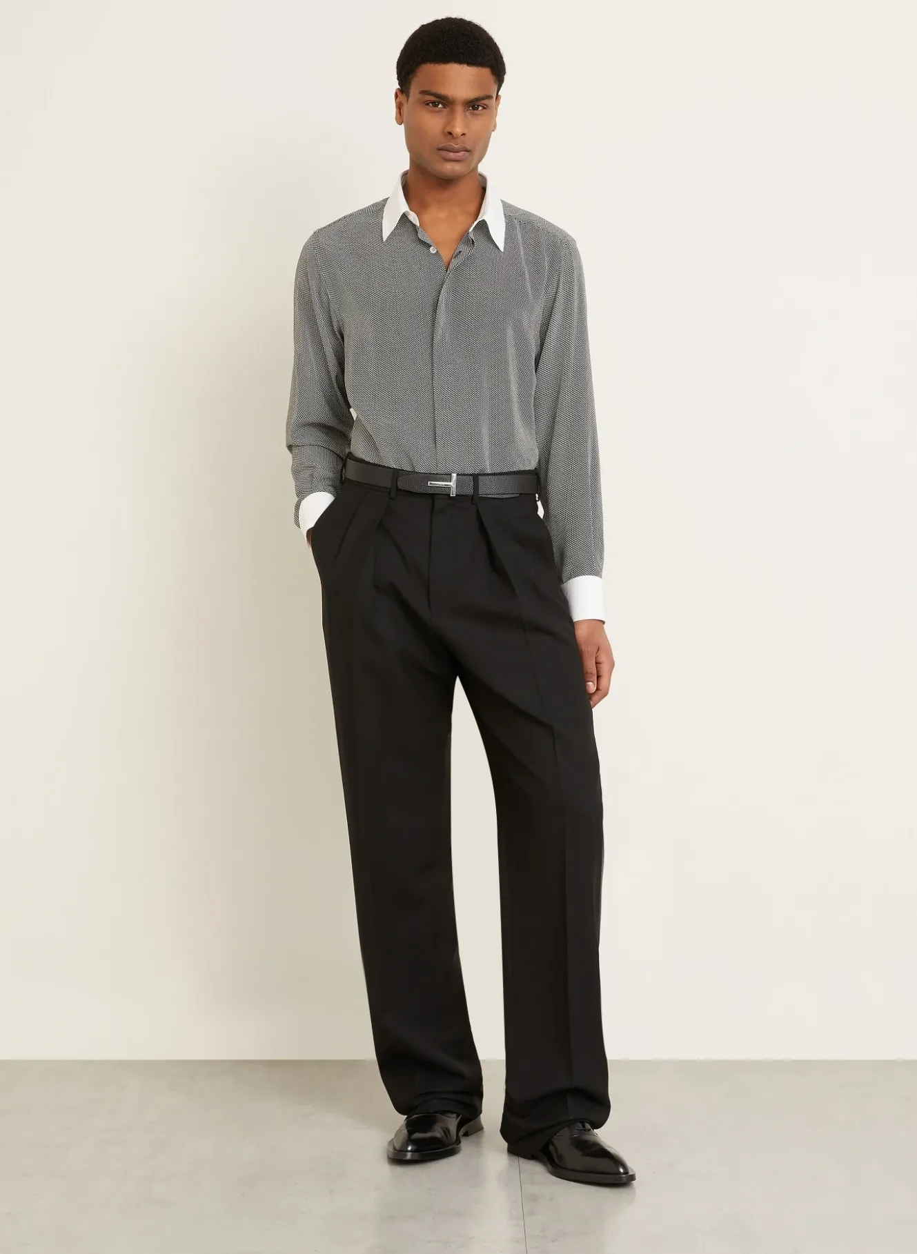 Seidenhemd Regular Fit