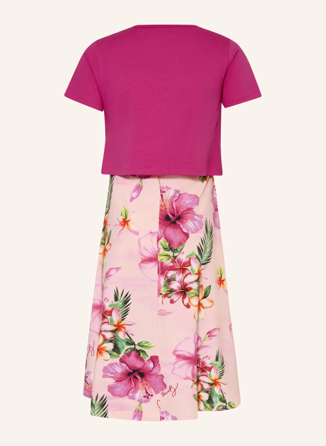 Set: Jerseykleid und T-Shirt