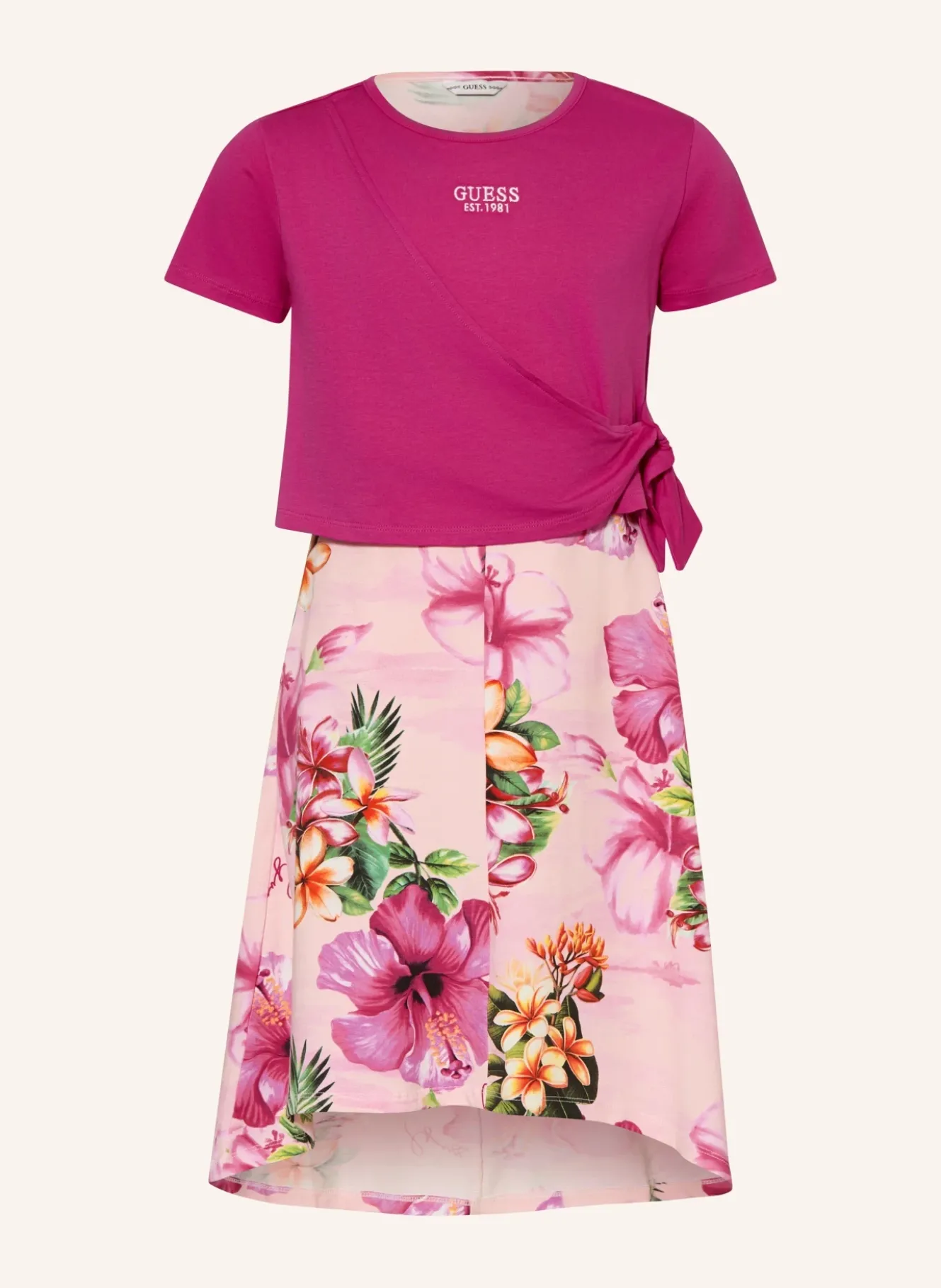 Set: Jerseykleid und T-Shirt