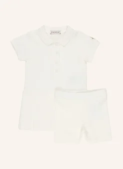 Set: Piqué-Polokleid und Shorts