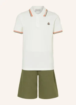 Set: Piqué-Poloshirt und Piqué-Shorts