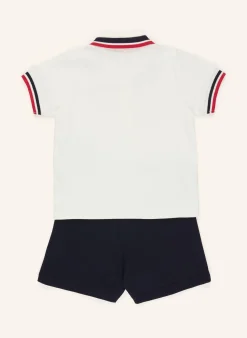 Set: Piqué-Poloshirt und Shorts