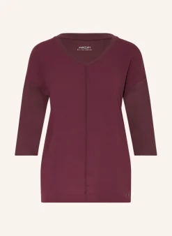 Shirt im Materialmix mit 3/4-Arm