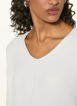 Shirt im Materialmix mit 3/4-Arm