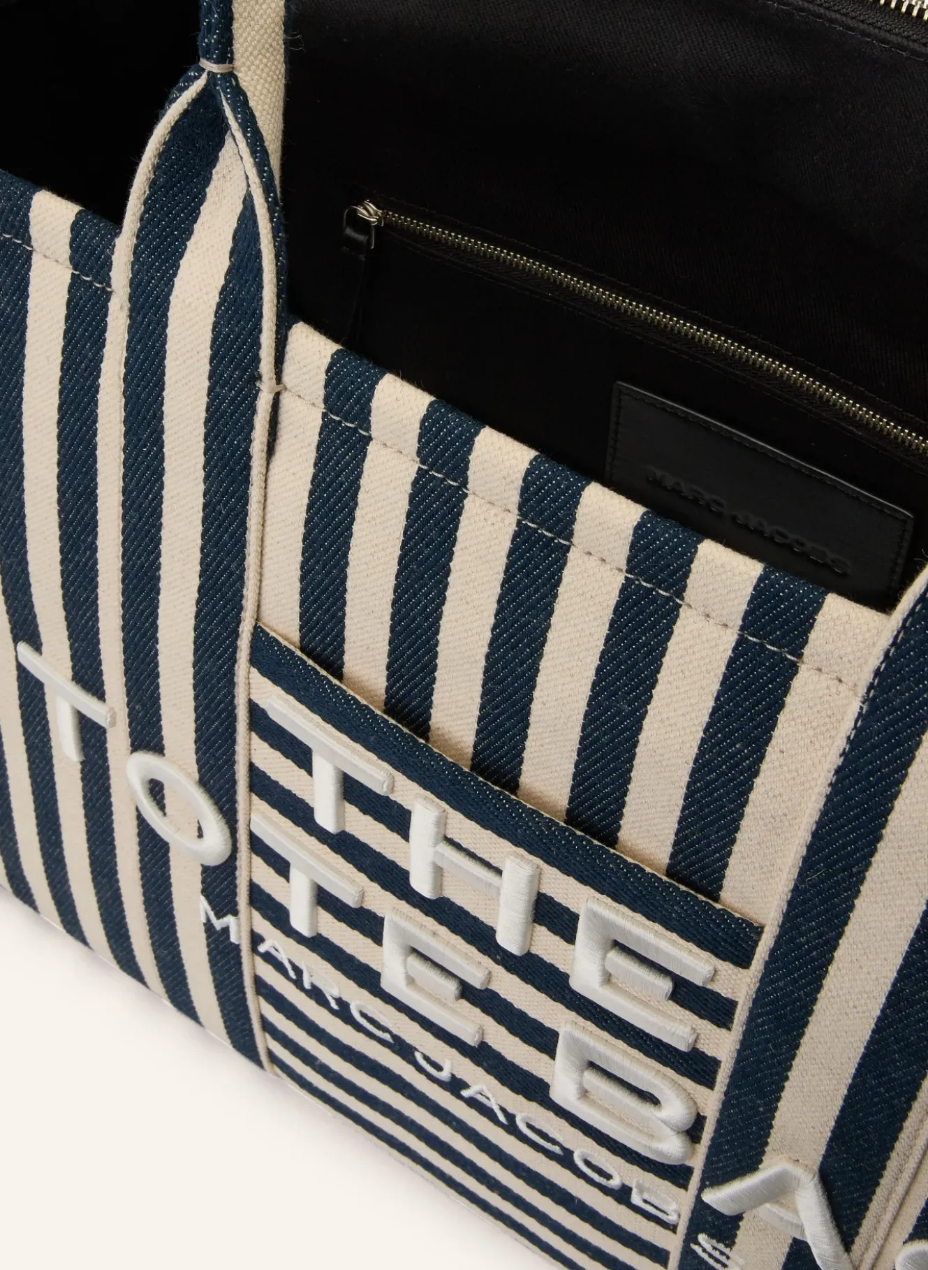 Shopper THE LARGE TOTE STRIPED CANVAS