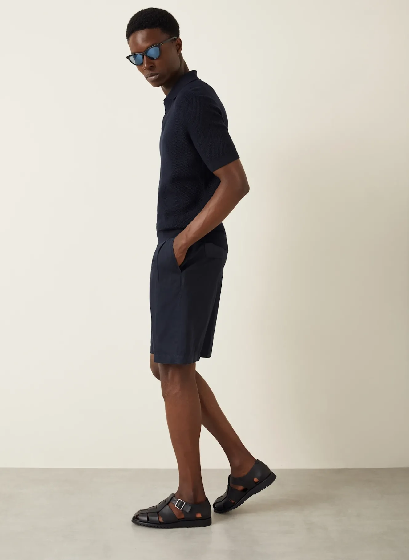 Shorts mit Leinen