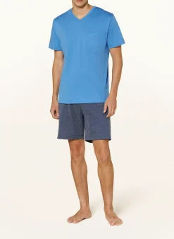 Shorty-Schlafanzug Serie MICRO BLUE