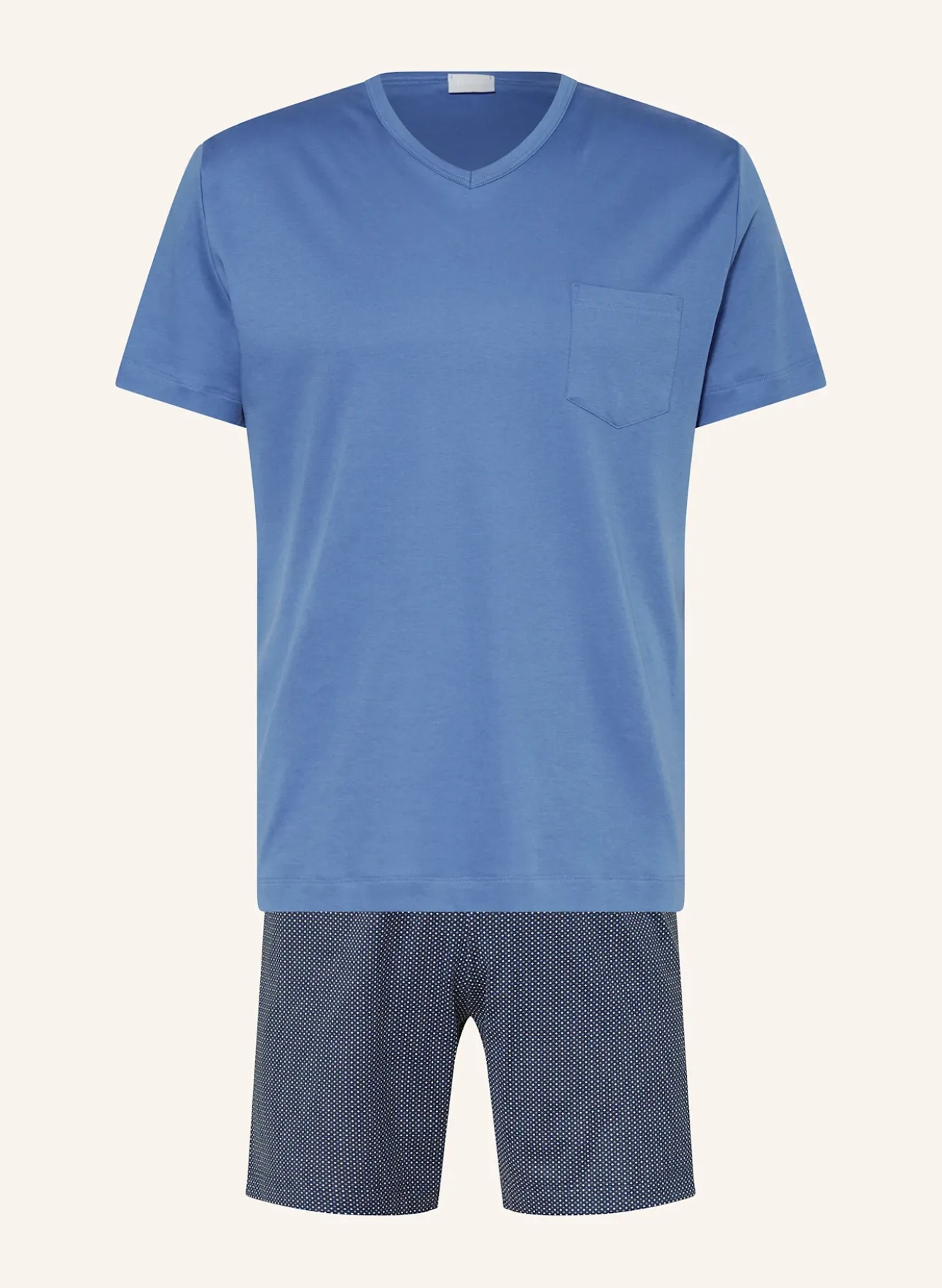 Shorty-Schlafanzug Serie MICRO BLUE