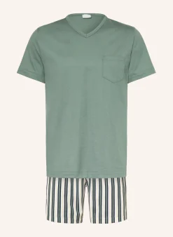 Shorty-Schlafanzug Serie PALM STRIPES