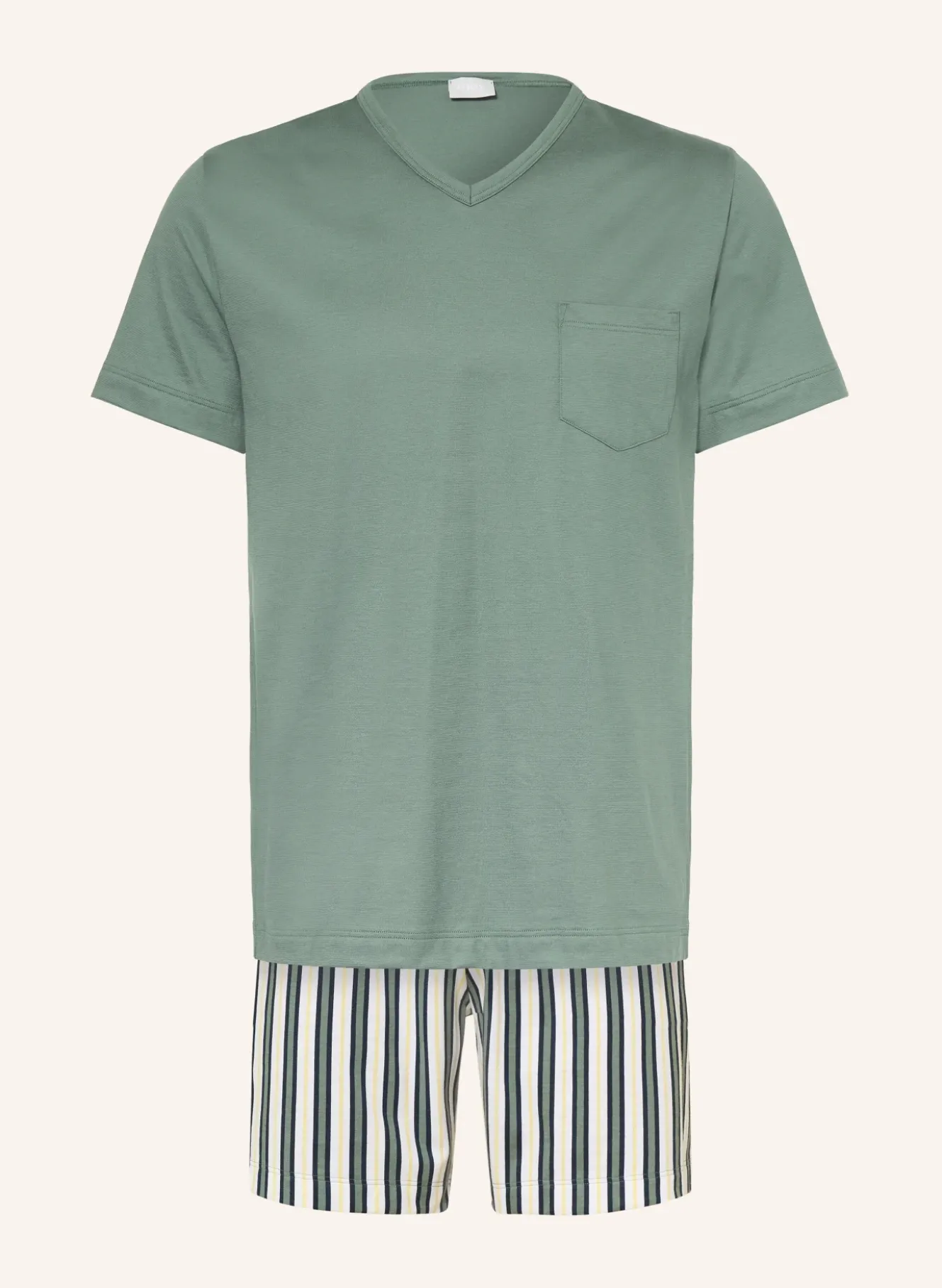 Shorty-Schlafanzug Serie PALM STRIPES
