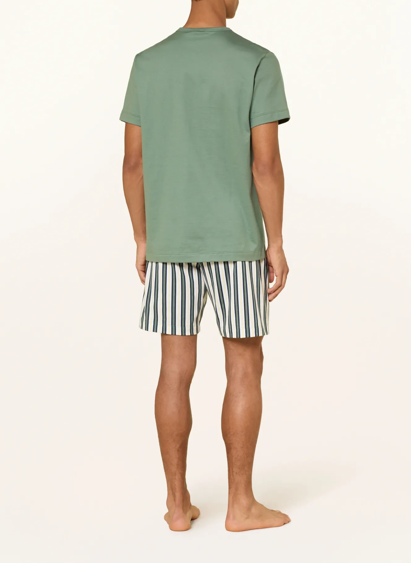 Shorty-Schlafanzug Serie PALM STRIPES