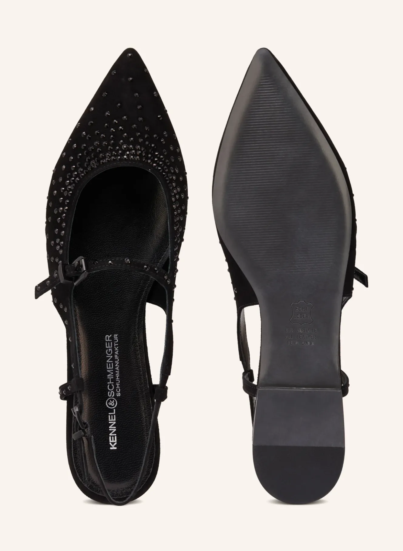 Slingballerinas GRETA mit Schmucksteinen