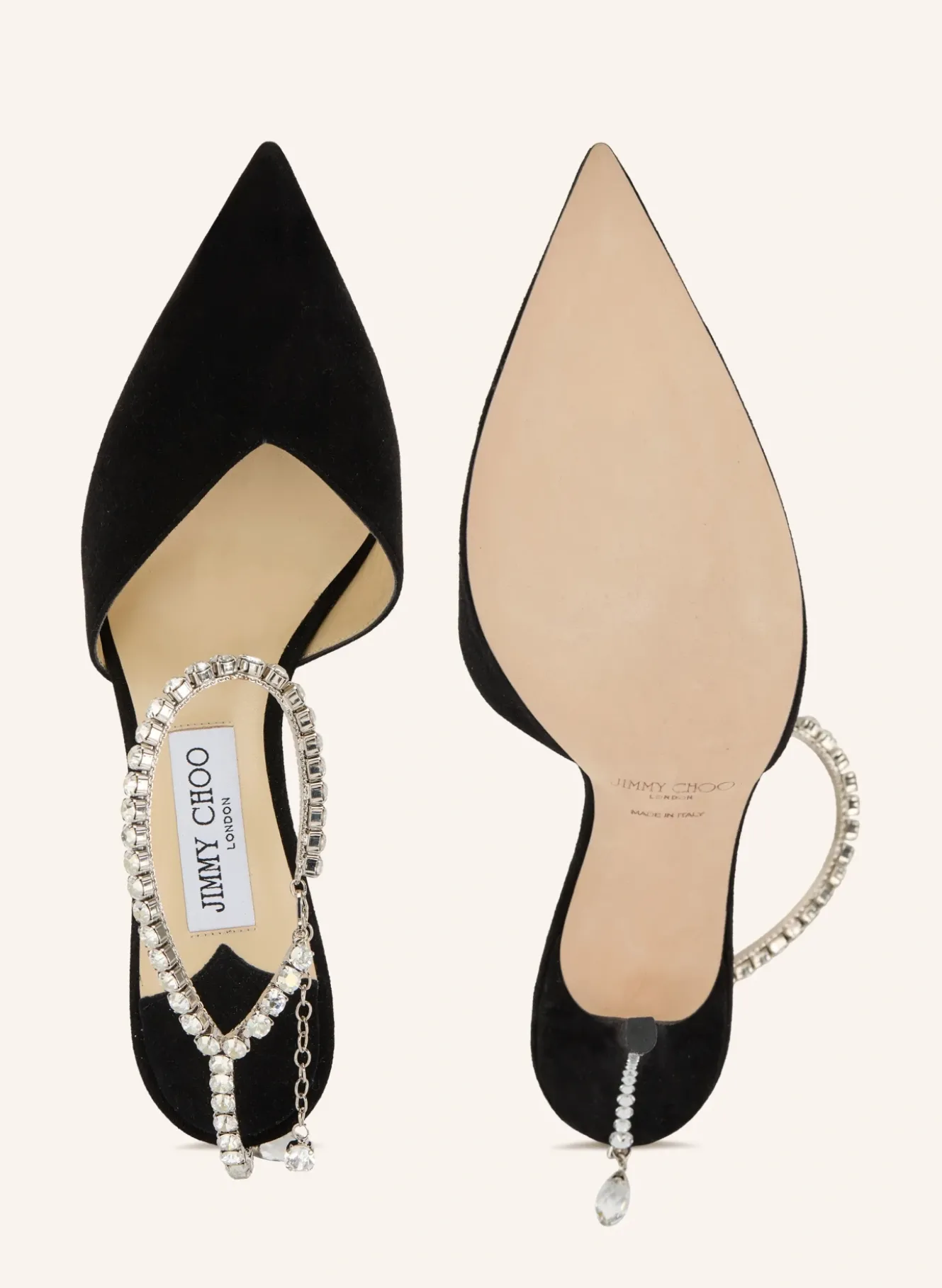 Slingpumps SADEA mit Schmucksteinen