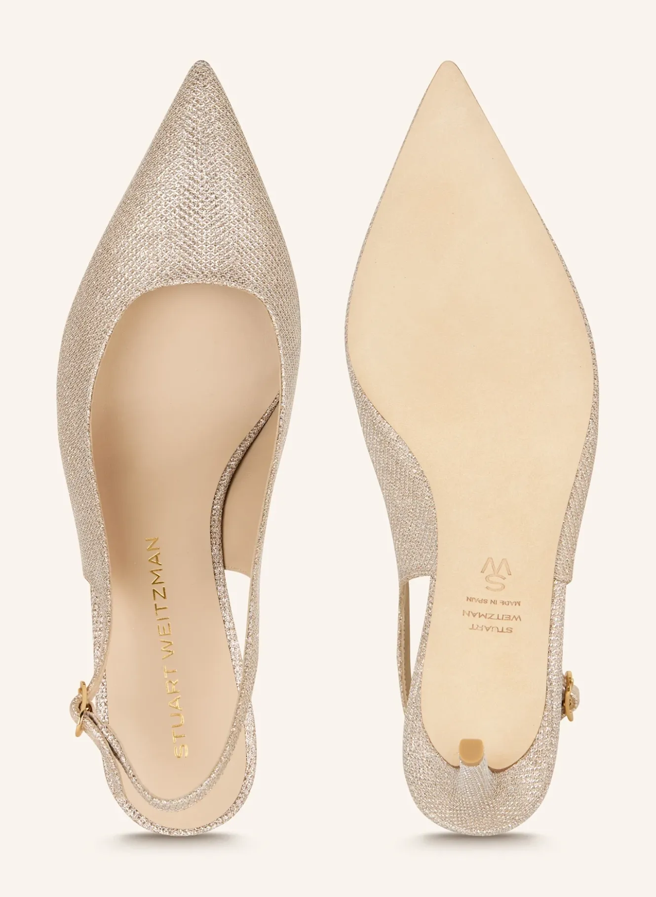 Slingpumps STUART POWER mit Schmucksteinbesatz