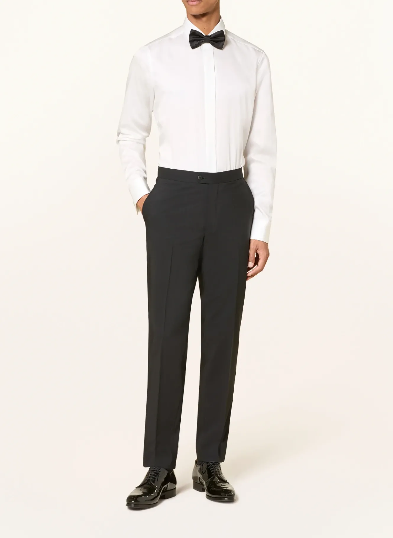 Smoking-Hemd tailored fit mit Umschlagmanschette