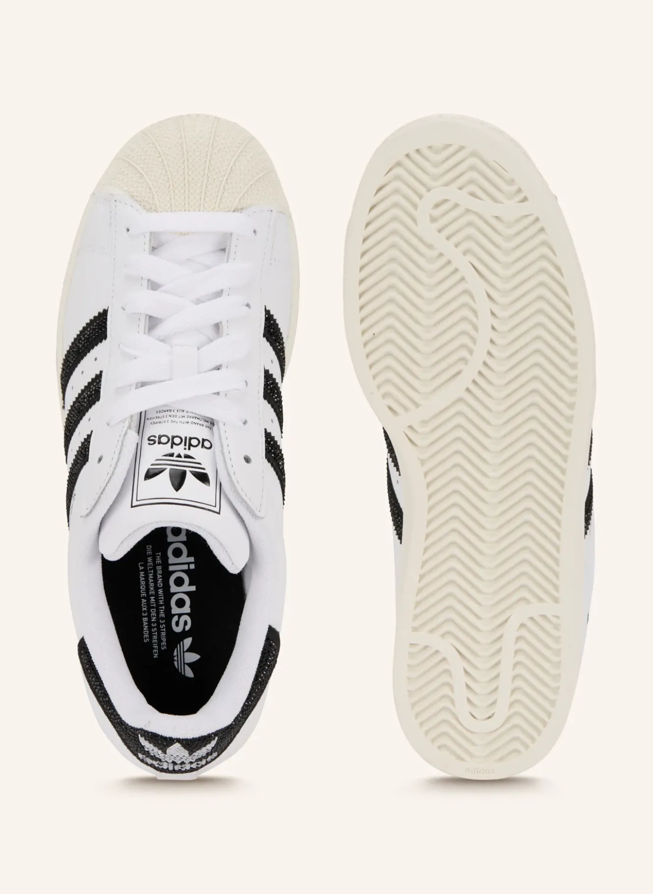 Sneaker SUPERSTAR II mit Schmucksteinen