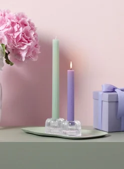 Stabkerze color mix,Set 4 Stück FLEUR ACCESSOIRES BLEU