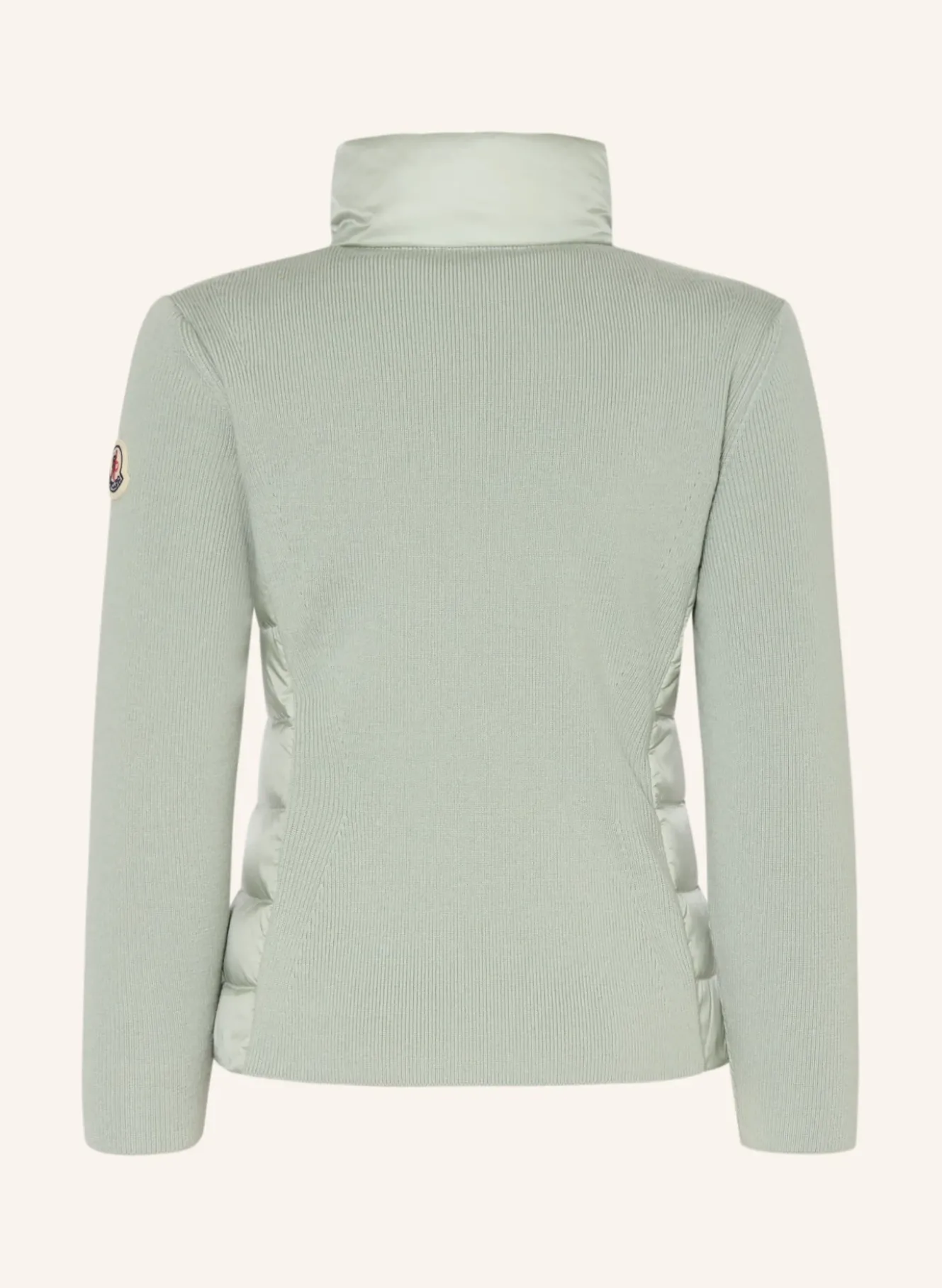 Steppjacke im Materialmix
