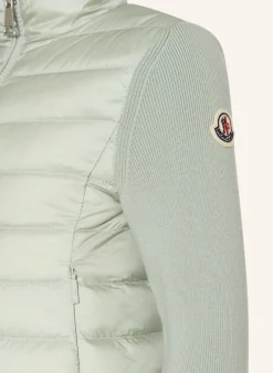 Steppjacke im Materialmix