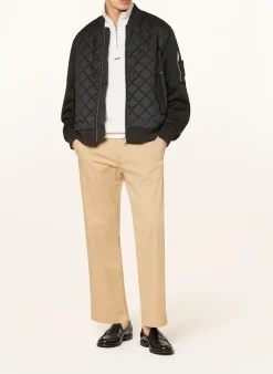Steppjacke im Materialmix