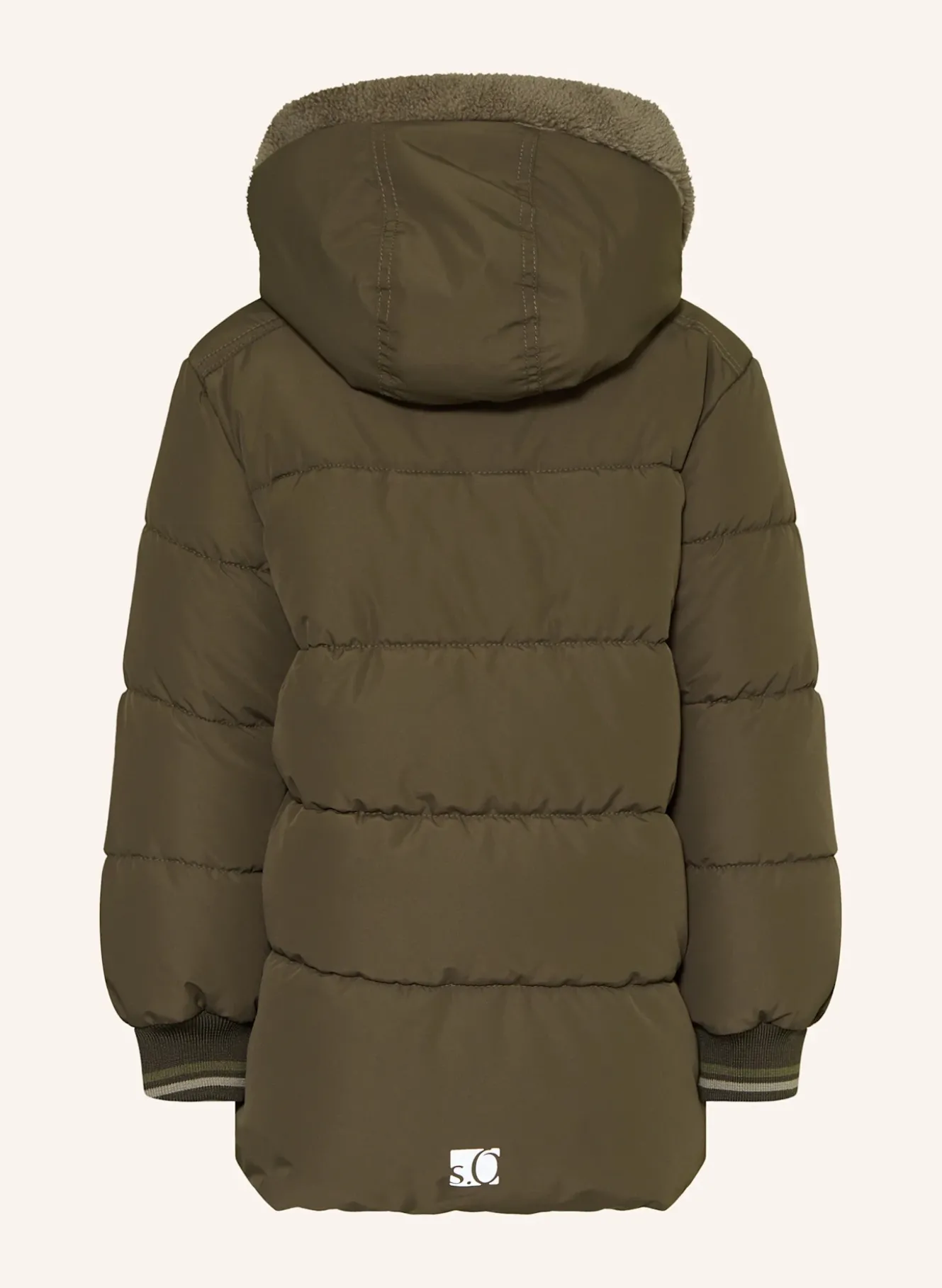 Steppjacke mit abnehmbarer Kapuze