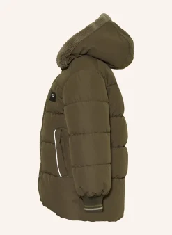 Steppjacke mit abnehmbarer Kapuze