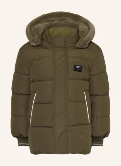 Steppjacke mit abnehmbarer Kapuze