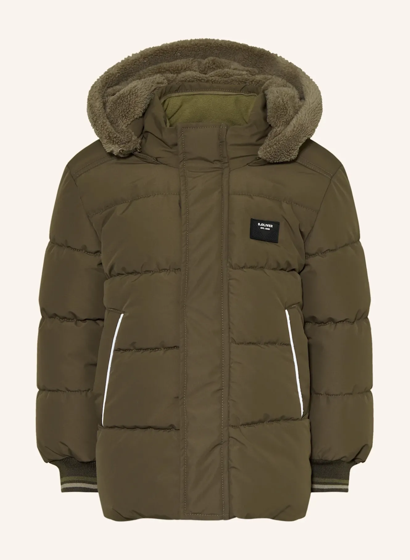 Steppjacke mit abnehmbarer Kapuze