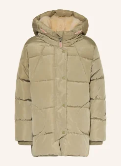 Steppjacke mit Kunstpelz