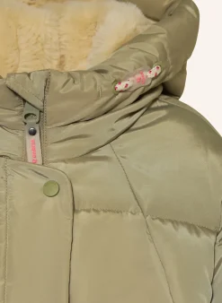 Steppjacke mit Kunstpelz