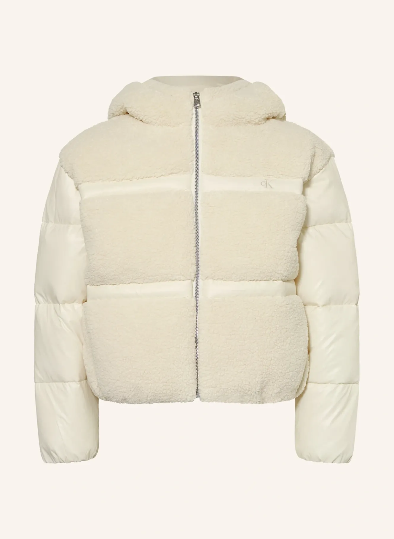 Steppjacke mit Teddyfell