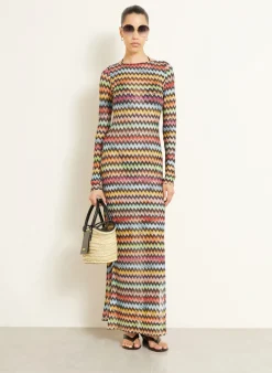 Strandkleid mit Glitzergarn