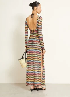 Strandkleid mit Glitzergarn
