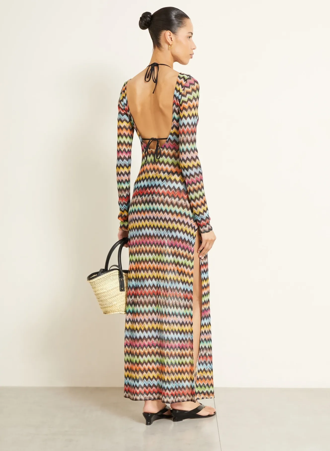 Strandkleid mit Glitzergarn