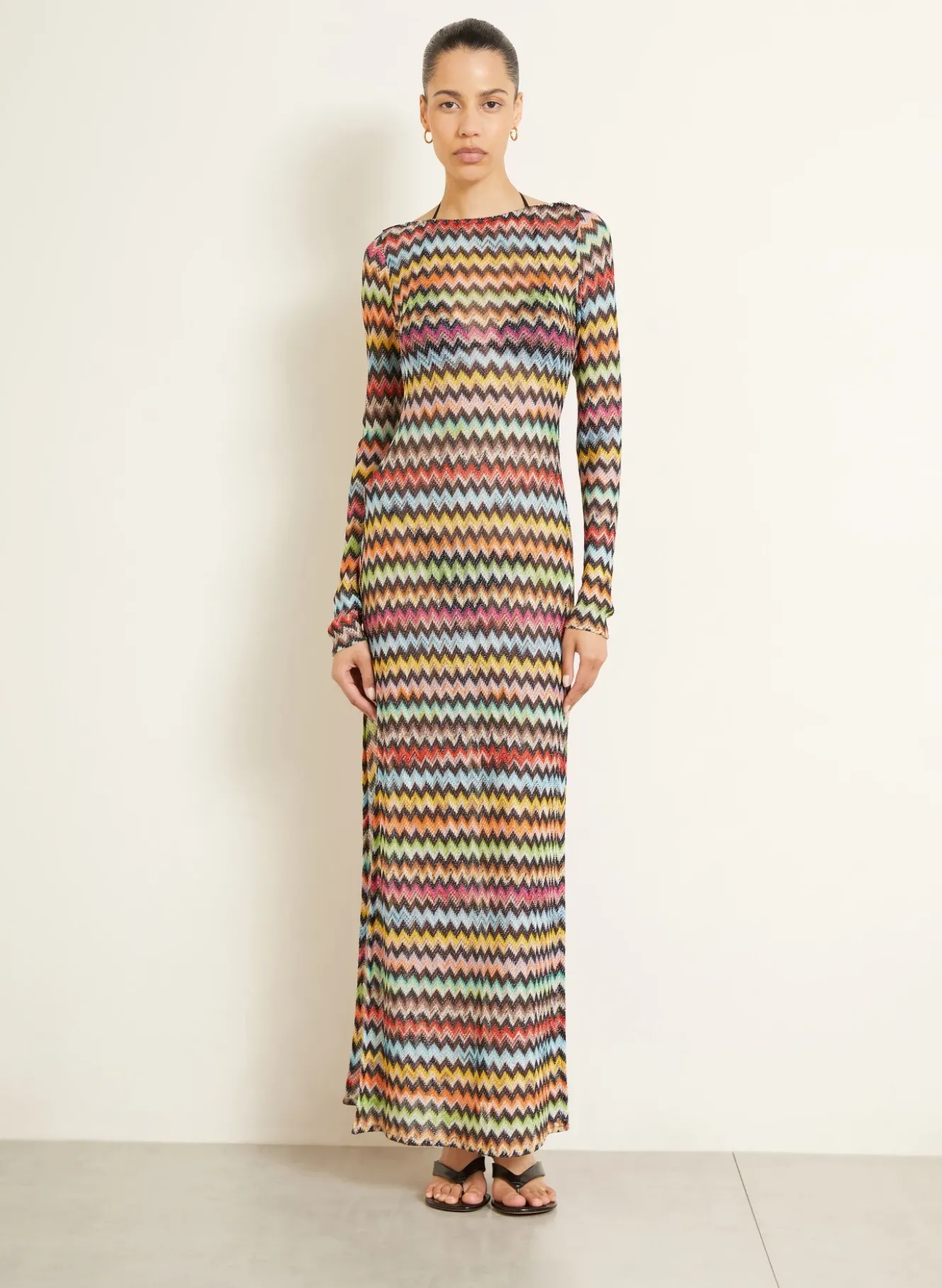 Strandkleid mit Glitzergarn