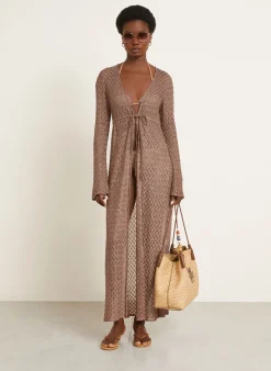 Strandkleid mit Glitzergarn