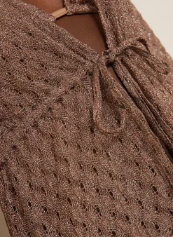 Strandkleid mit Glitzergarn