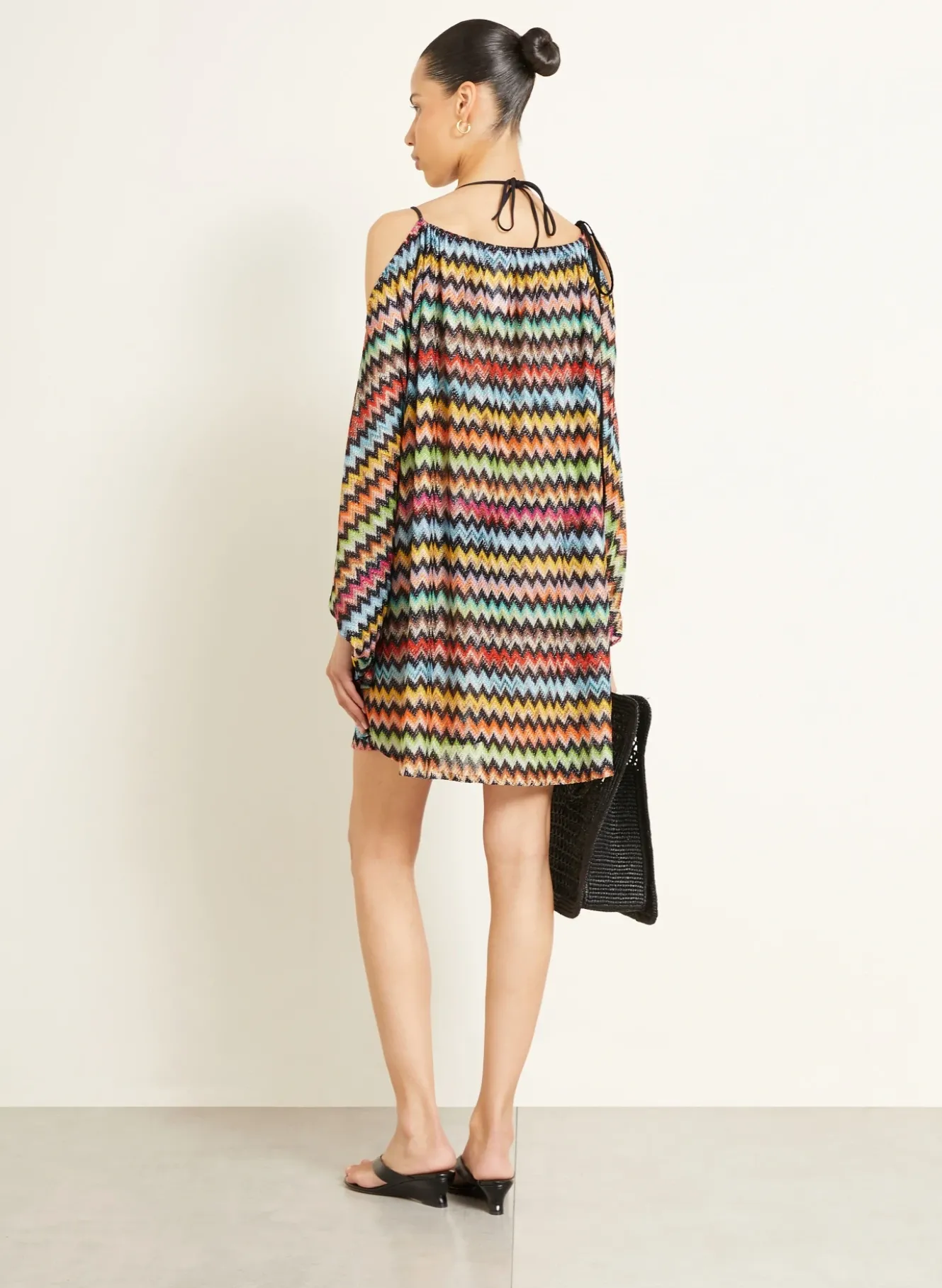 Strandkleid mit Glitzergarn