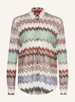 Strickbluse mit Glitzergarn