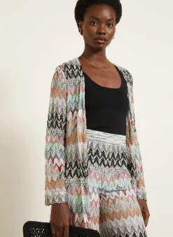 Strickhülle mit Glitzergarn