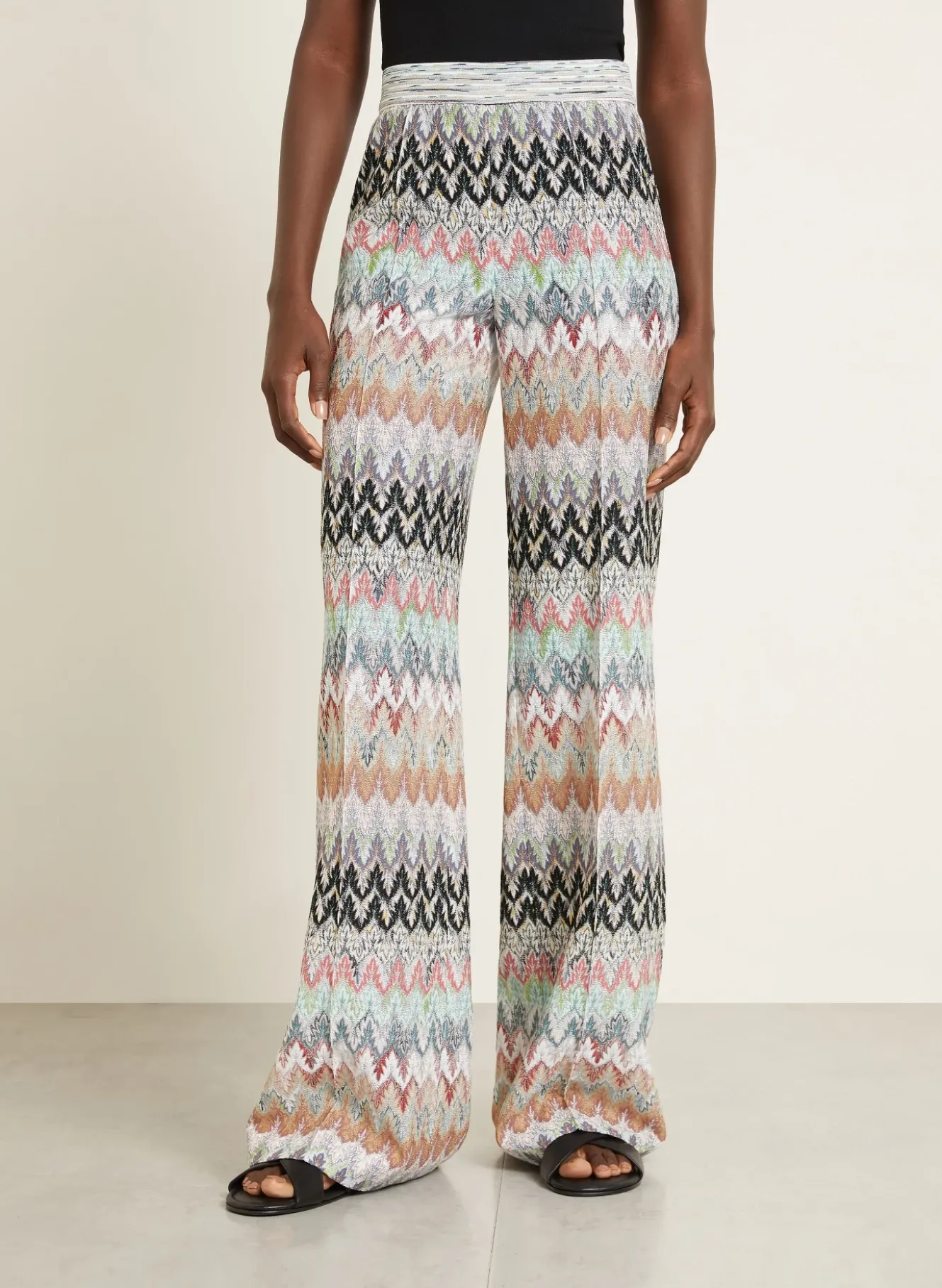 Strickhose mit Glitzergarn