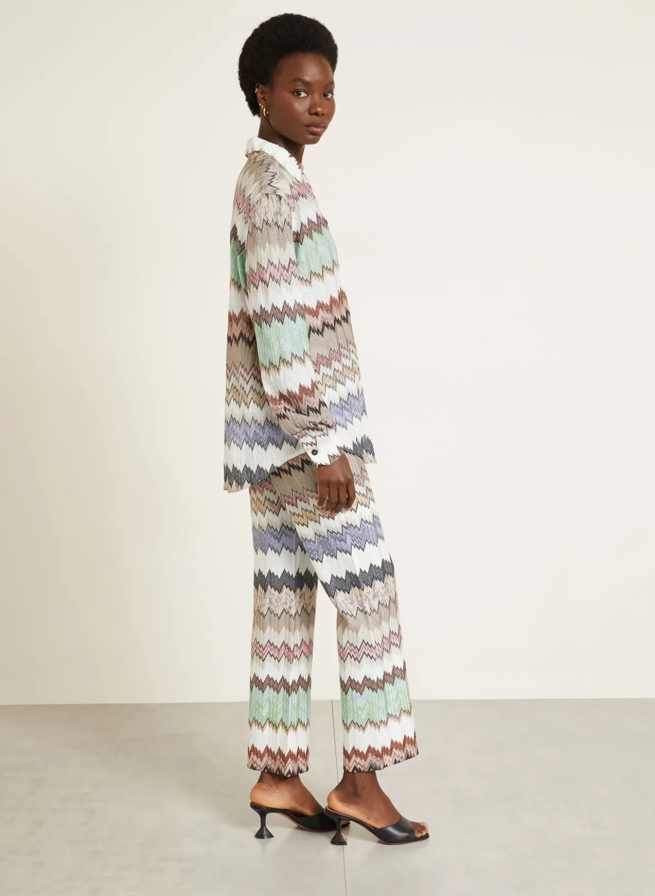 Strickhose mit Glitzergarn