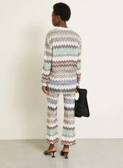 Strickhose mit Glitzergarn