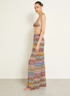 Strickhose mit Glitzergarn