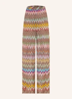 Strickhose mit Glitzergarn
