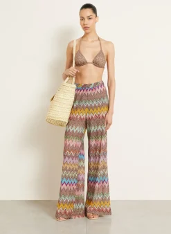 Strickhose mit Glitzergarn