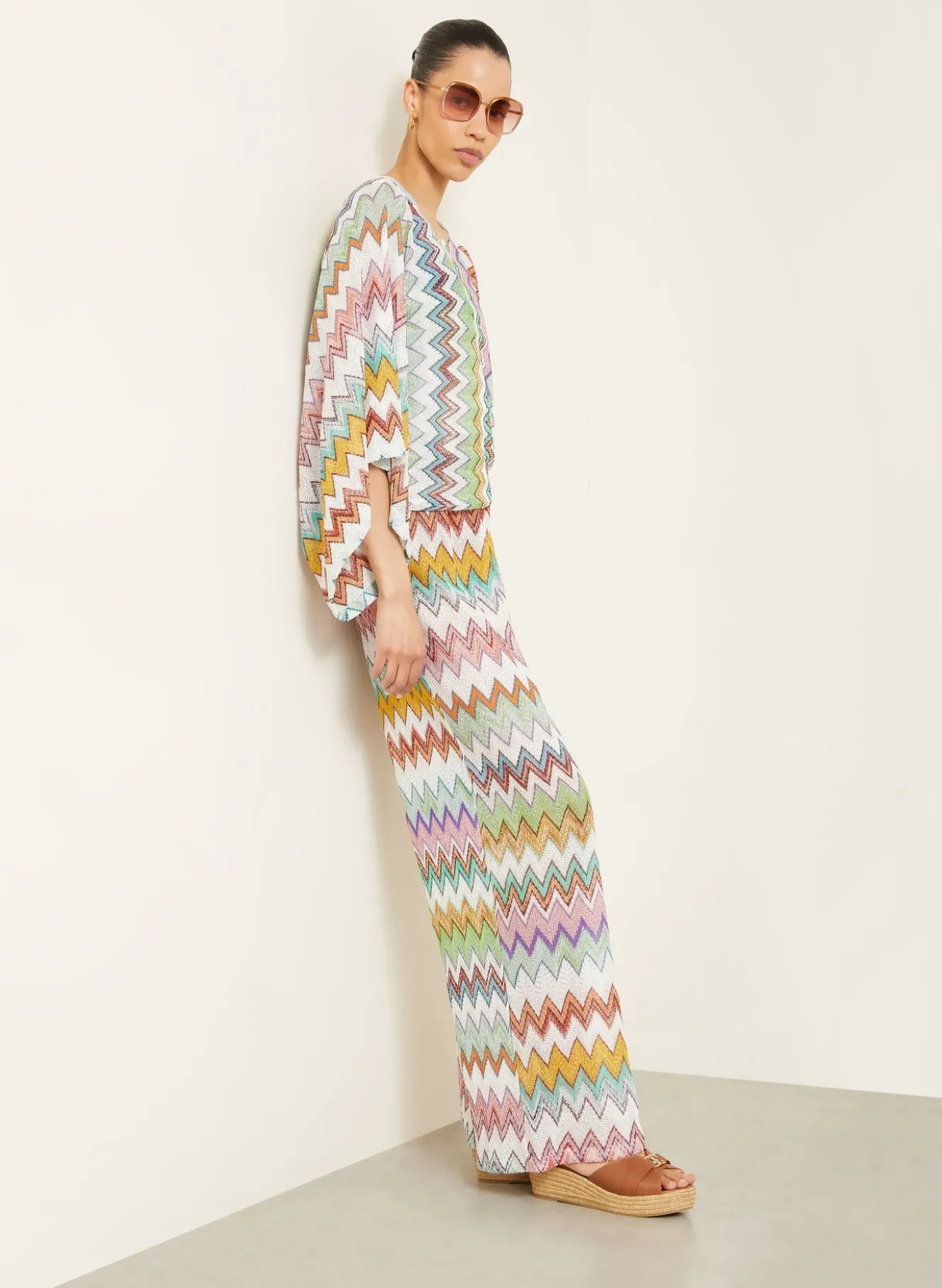 Strickhose mit Glitzergarn
