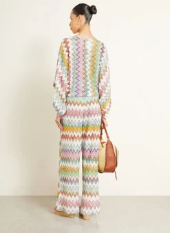 Strickhose mit Glitzergarn