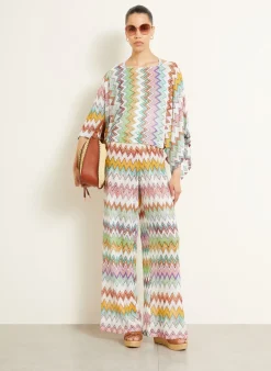 Strickhose mit Glitzergarn
