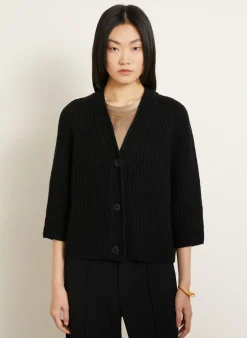 Strickjacke FALLOU aus Cashmere mit 3/4-Arm